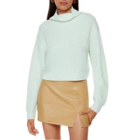 Aritzia Wilfred Montpellier Relaxed Merino Wool Knit Turtleneck Size XXS - Picture 1 of 8